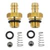 Chemic Injector Set for Pressure Washer Pumps Brass Fittings Check Valves Spring O Rings Maintenance Parts
