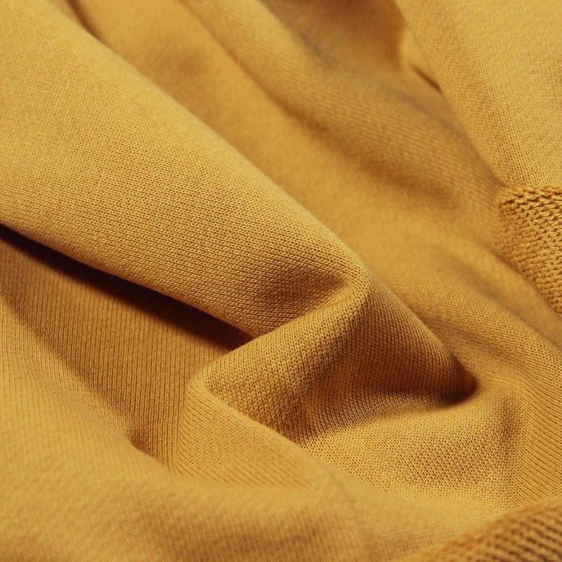 100x160cm Elastic Pure Cotton Knitted Terry Fabric Thick Loopback French Terry Fabric For Sewing Hoodie Sports Pants Sweater