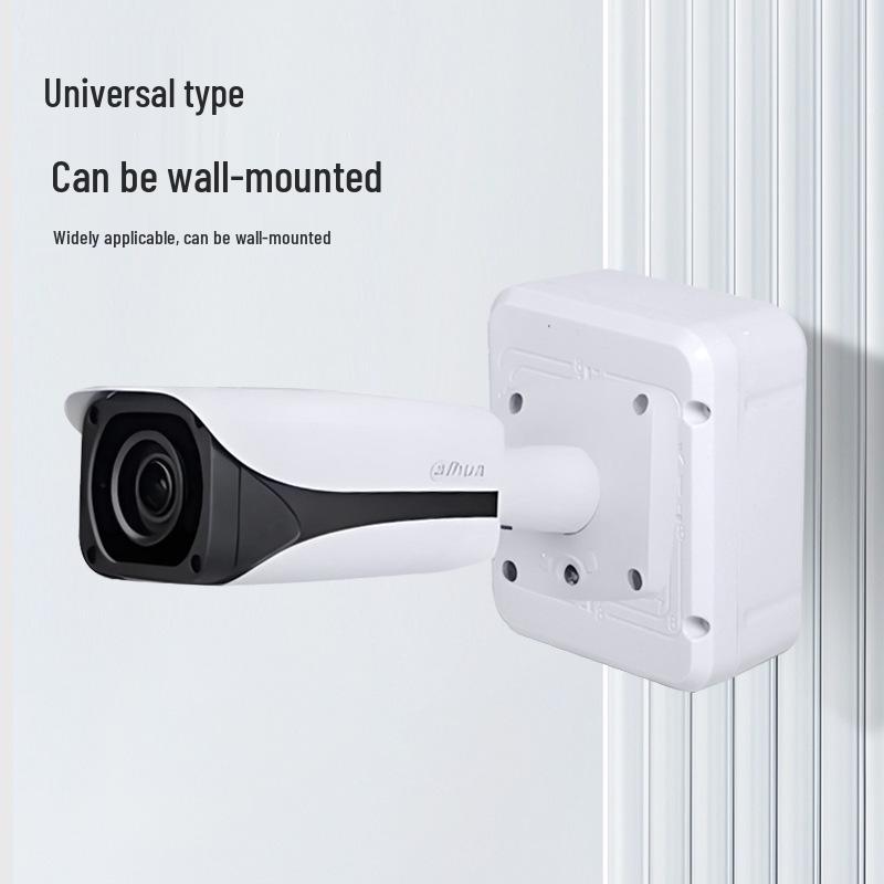 Square Plastic Outdoor Waterproof Cable Concealer Box for Camera Power and Storage.