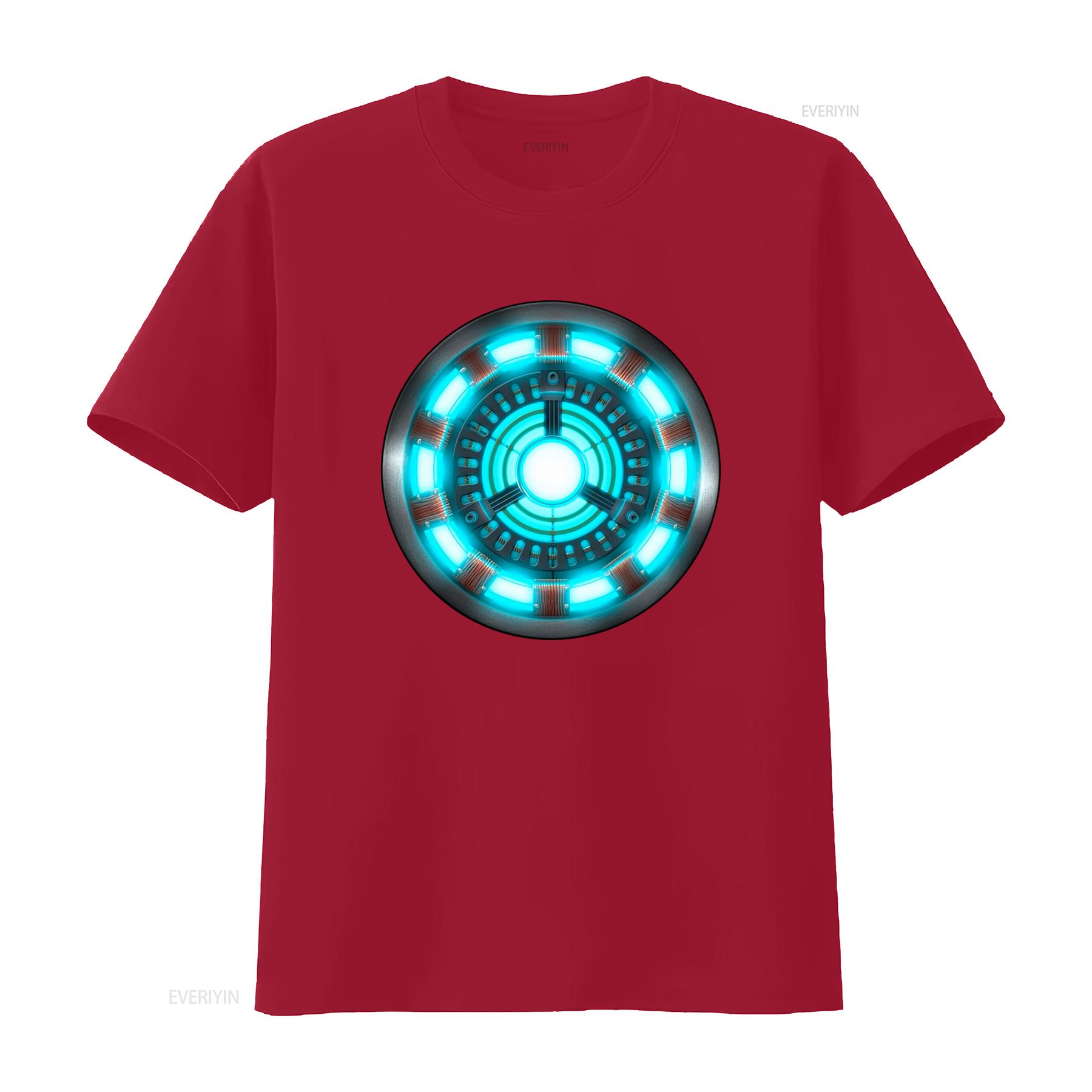 

Arc Reactor Fun Design Mens T Shirt Cool Sci Fi Inspired Print for Tech Lovers vintage Washed Casual Stylish streetwear Unisex S