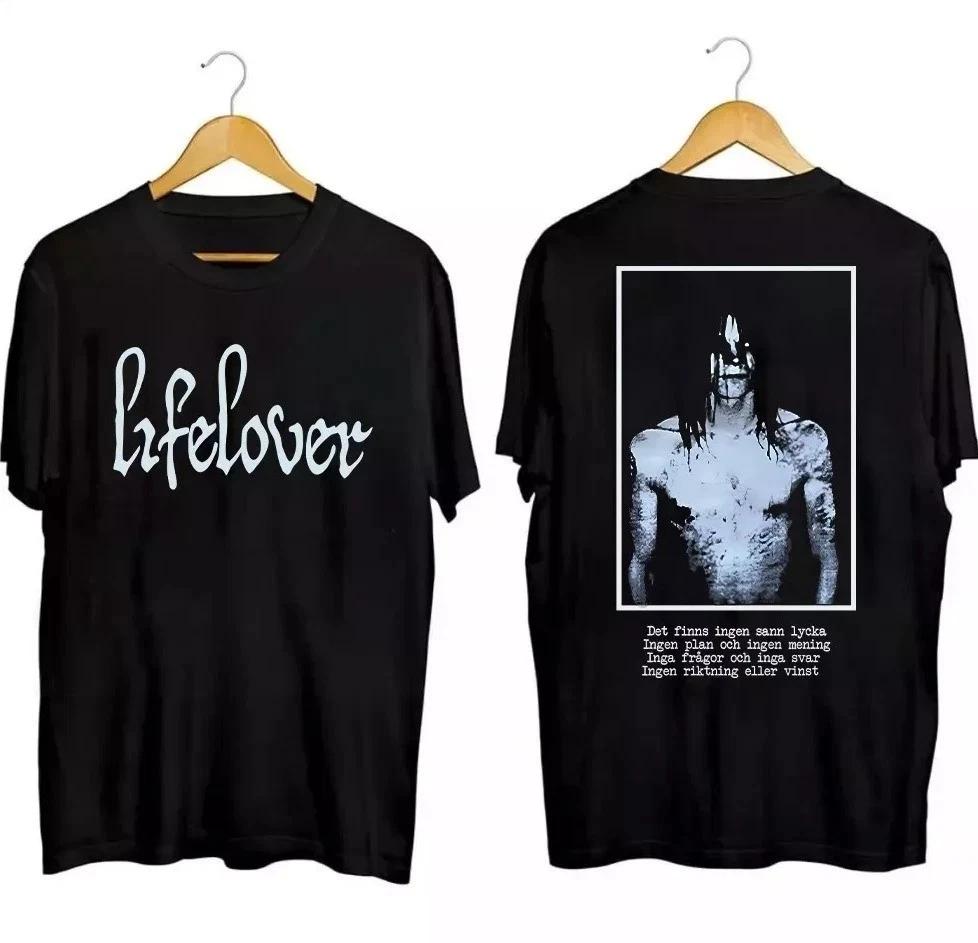 Футболка с графическим принтом Lifelover Band, двусторонняя, черная, QR8500 XL
