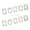 W89C 10Sheets Vintage Embossed Cutout Frame Collage Cards Scrapbooking Background Collage Paper for Journaling Paper Craft