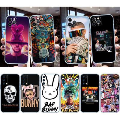 IK10 Bad Bunny Transparent Phone Case for Samsung Galaxy A04 A04S A14 A23 A34 A54 M23 M33 M52 M53