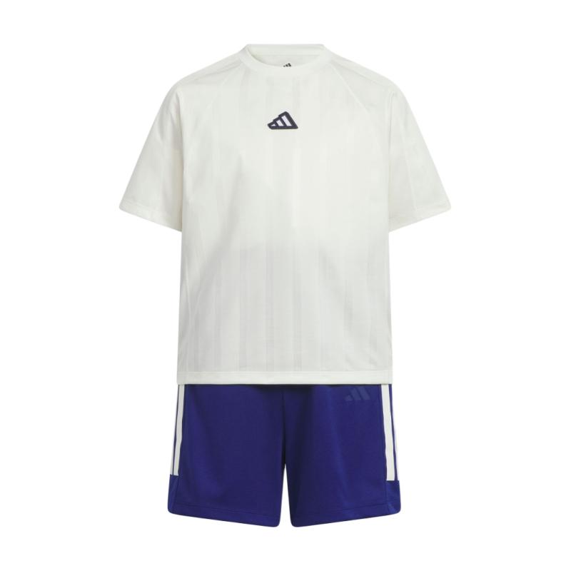 

New Adidas Casual Sportswear Climacool SS25 Set Jade White/Victory Blue Teenagers KA1020 140