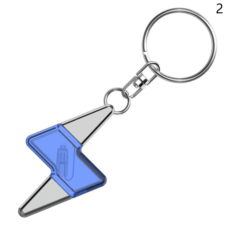 

Car Static Eliminator Discharger Keychain Pendant Novel Rocket Design Anti-Static Device For Car Metal Door Handle 12.6cm