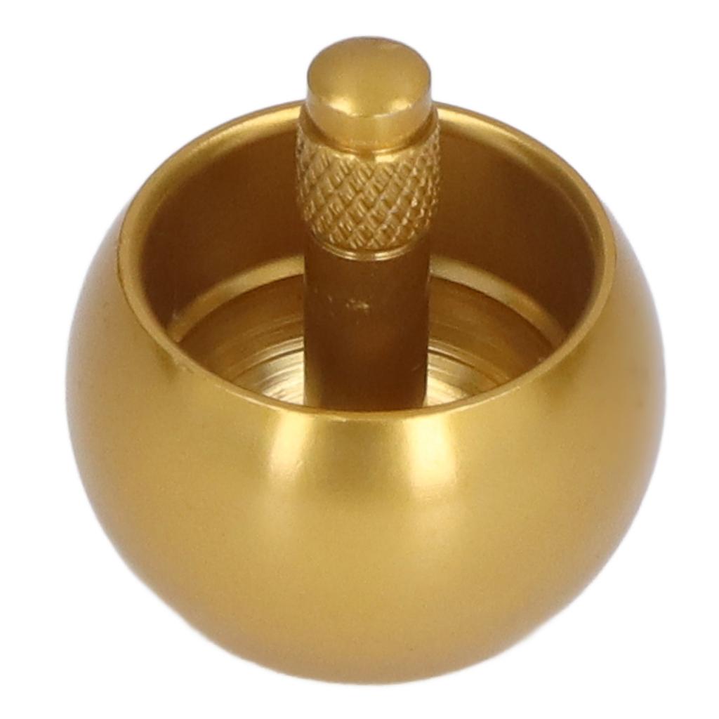 2pcs Gyroscopes Stainless Steel Automatic Flip Mushroom Shape Exquisite Metal Top with Storage Bag for Toy Gift