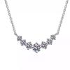 New Smiling Necklace for Women's Shiny Pendant Necklace Fashion High-end Temperament Collarbone Chain