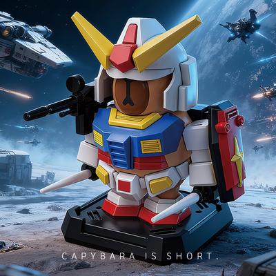 Rx-78-2 Capybara Assembly Model Toys Movable Joints Decorations for Dwarves  Robot Mecha Kits Models Toys Gifts