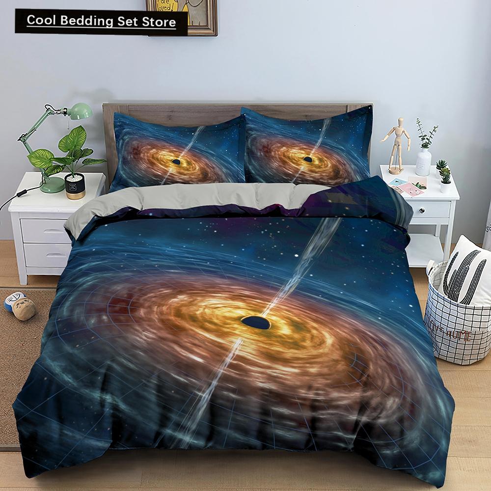 3D Duvet Cover Psychedelic Twin Bedding Set Double Quilt Cover with Zipper Closure 2/3pcs Queen King Polyester Comforter Cover