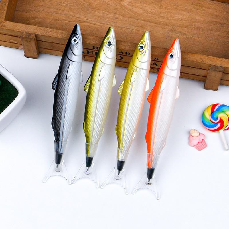 Creative Children's Gift: Fake Fish Salted Fish Ball Pen, Cute Cartoon Stress-Relief Atom Pen, School Supplies