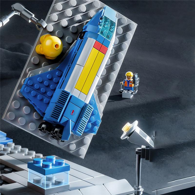 233/208/176 шт. маленький мультяшный мини-строительный блок космический челнок — фото 9