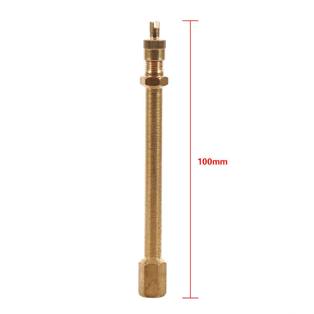 

100mm Auto Car Truck Motorcycle Tire Wheel Valve Stem Brass Extension Pole Caps Straight Extender