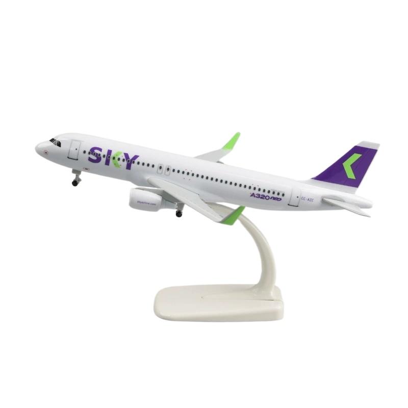 1/400 20см Металлический Масштабный Самолет Chilean Sky A320 Авиалинии Модели Самолетов Игрушечные Самолеты для Детей Модели Самолетов Коллекционные Самолеты