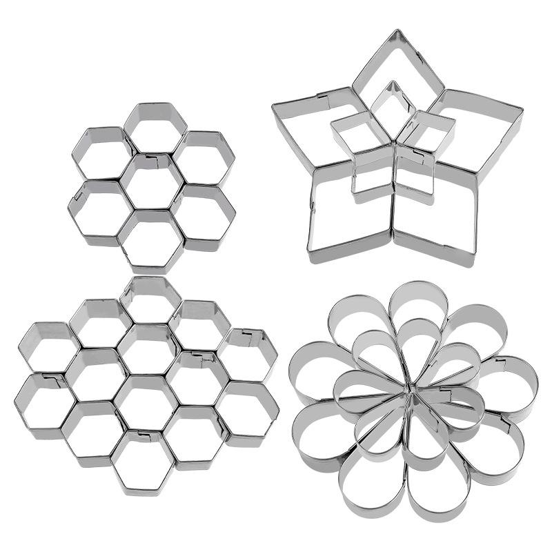 Deep-fried Snacks Deep-fried Pastries Cakes Shaker Flowers Doughnuts Honeycomb Biscuits Moulds