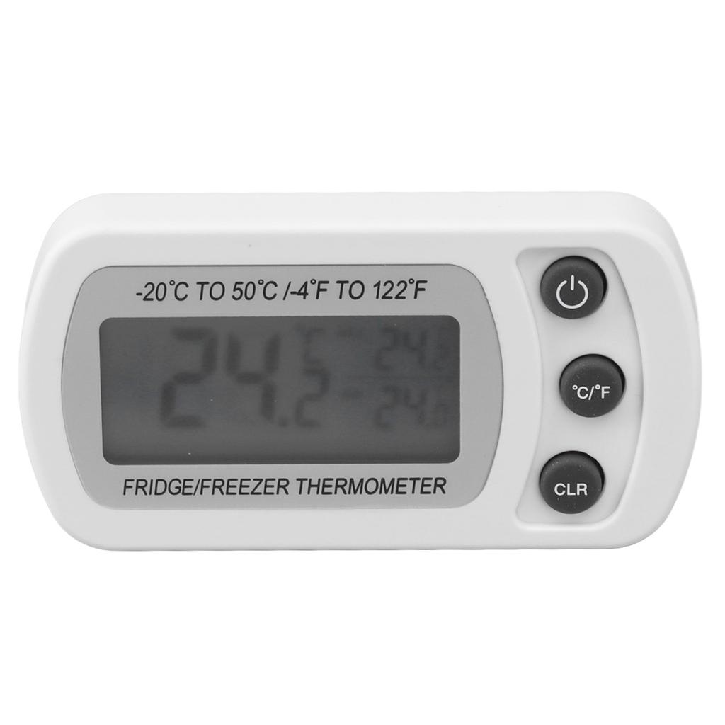 2Pcs Digital Refrigerator Thermometer, Fridge Thermometer with LCD Display -20 to 50 for Kitchen Car Camping