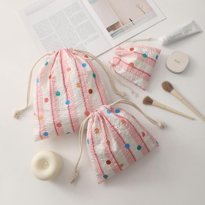 Cute Drawstring Bag Travel Organizer Bags Lipstick Makeup Bags Toiletry Bag Travel Packing Cube Jewelry Dust Bag Drawstring Bags