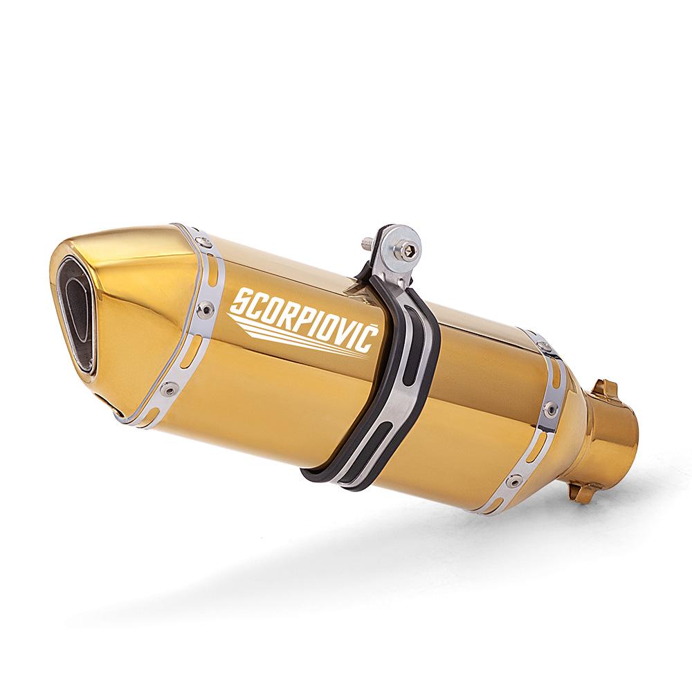 Universal Golden B370 Small Hexagon Exhaust Pipe for Motorcycle Modification G310RR 450SR