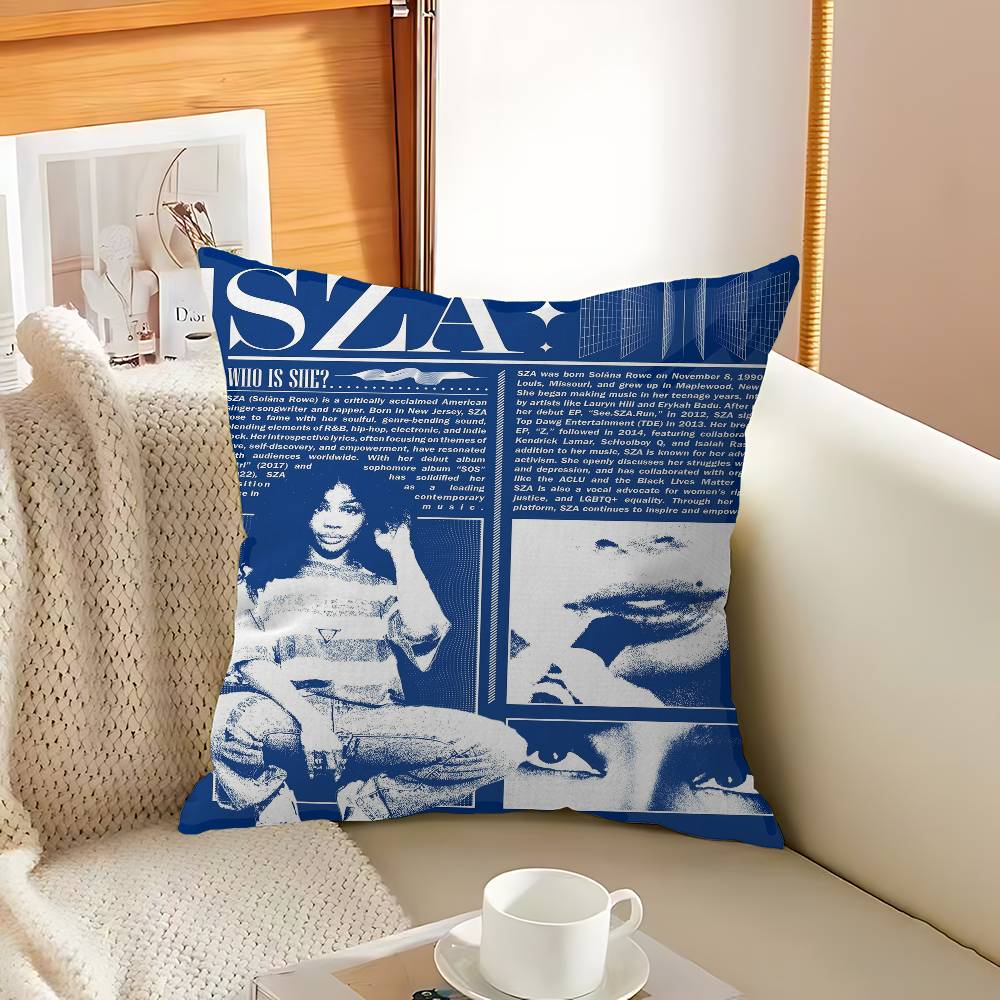 Star Singer S-Sza Pillow Cover Design Cushion Cover Decor Holiday Decorati