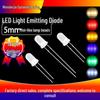 5mm Foggy Round Head LED Lamp Beads - White, Red, Yellow, Blue, Green - High Brightness Direct Plug