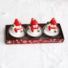 Hand-Painted Santa Claus & Snowman Candle - Christmas Craft Decoration Gift