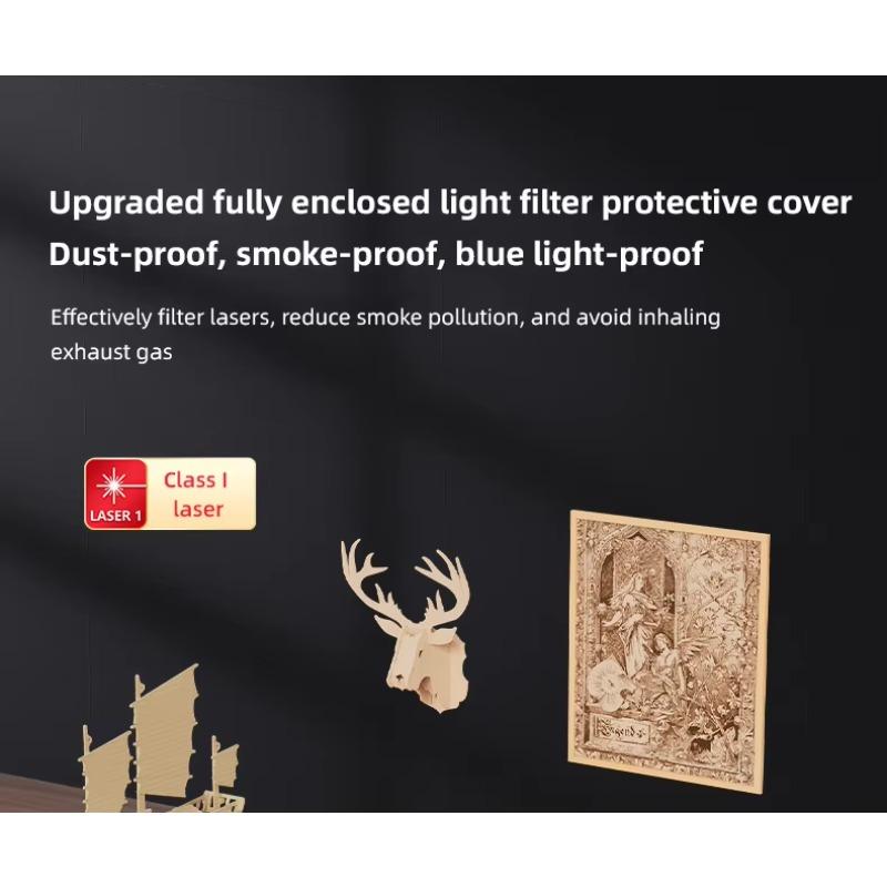 All-in-One Fully Automatic Laser Engraving Cutting Machine - Portable Desktop Household Marking Tool