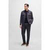 BOSS Wool Silk Cashmere Regular Fit Polo Knit Sweater Dark Blue 50509224404