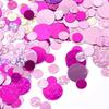 Valentine's Day Round Confettis Shimmering Round PVC Confetti for Dinner Parties Wedding Anniversary Celebration HX6C