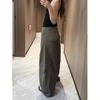 2026 Spring/Autumn Plus Size Women's American Hot Girl Cargo Pants - Casual, Loose, Versatile Wide-Leg Style