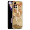 Ukiyo-e Japanese Style Art Phone Case For Xiaomi Redmi Note 7 8 9 10 Lite 11 11E 11T 12 Pro 11S 4G 10T 5G 8T 9S 10S Black Cover