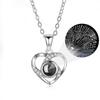 1PC 100 Languages Personalized Anniversary Custom Photo Projection Necklace Wedding Multiple Options Available