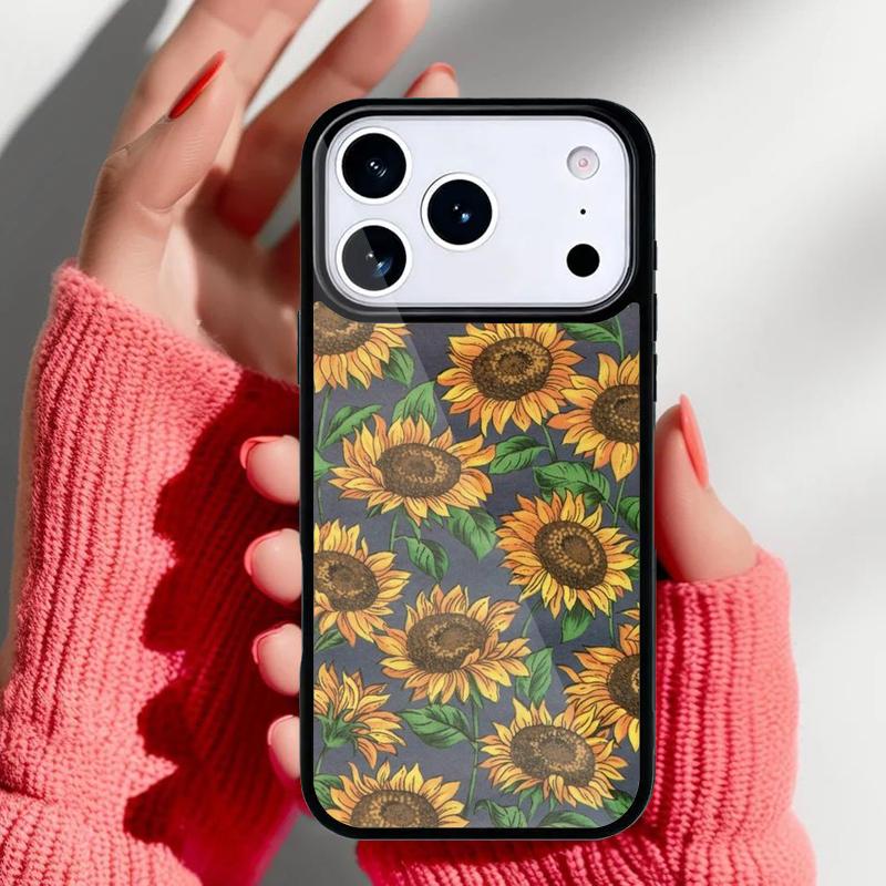 Sunflowers Forever Phone Case for iPhone 17 Air 16e 15 14 13 Pro Max Back Cover for 12 11 Pro Coque