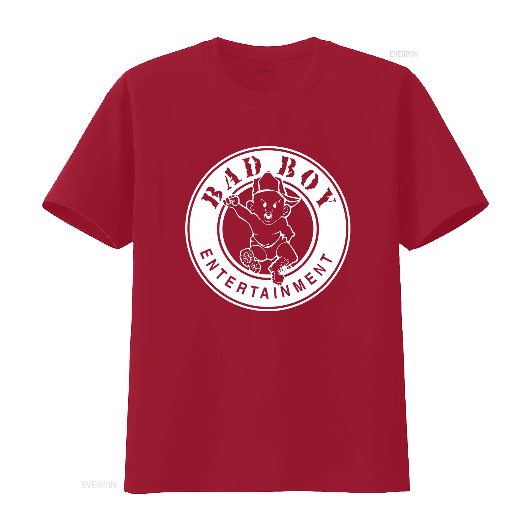 

Bad Boy Entertainment Logo T Shirt Bold Black and White Design for Trendy Streetwear vintage Washed Breathable Soft S