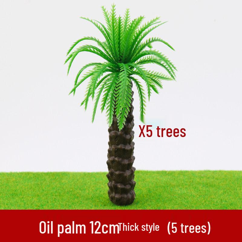 Micro-Landscape Sand Table Materials: Tropical Coconut and Palm Tree Models