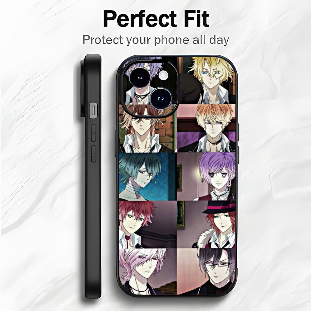 Romantic Vampire Anime D-Diabolik Lovers Phone Case Phone Case Soft Packaging Lightweight For iPhone17 16 15 14 13ProMax