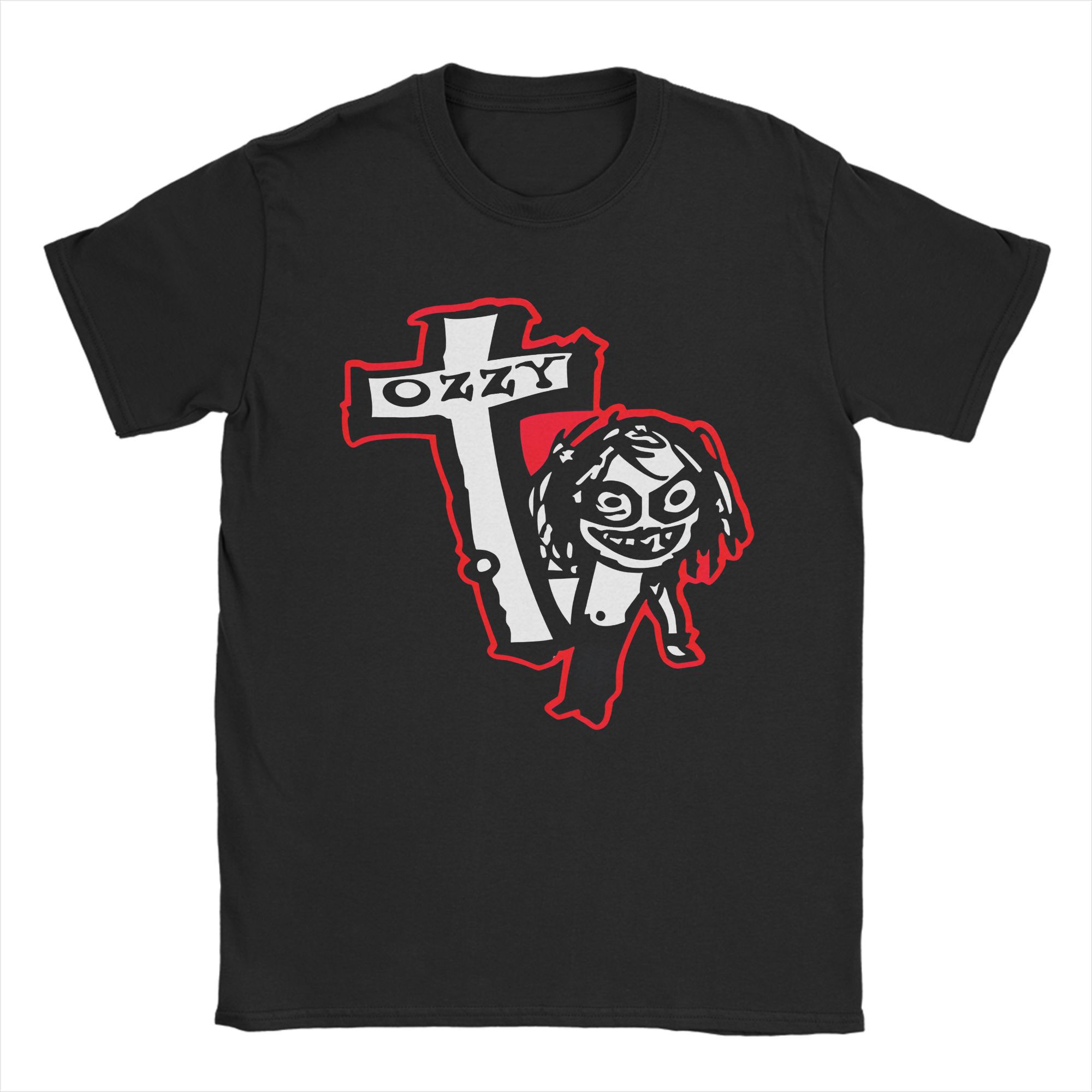 

Unique Ozzy Osbourne TShirt Men Women Crewneck Cotton T Shirt Short Sleeve Tee Shirt Loose and Casual Clothing 4XL