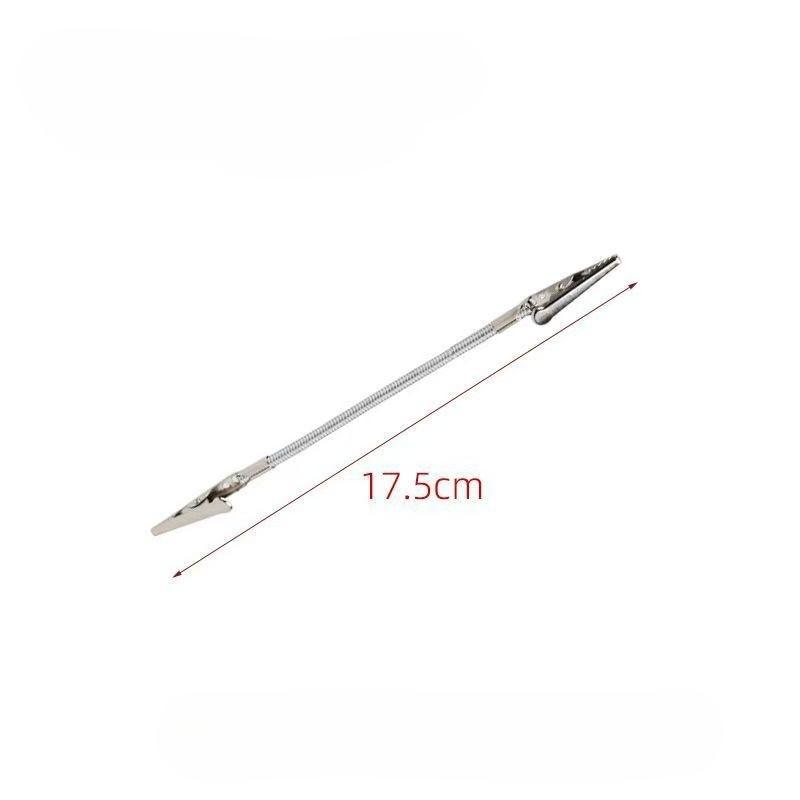 5pcs, double headed metal clip, crocodile mosquito coil clip, bendable advertising label clip, clip for Aromatic metal clip