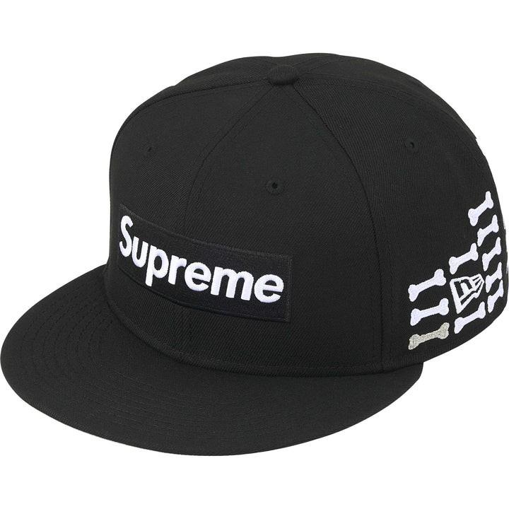 Supreme Bones Box Logo New Era Black 7 3/8