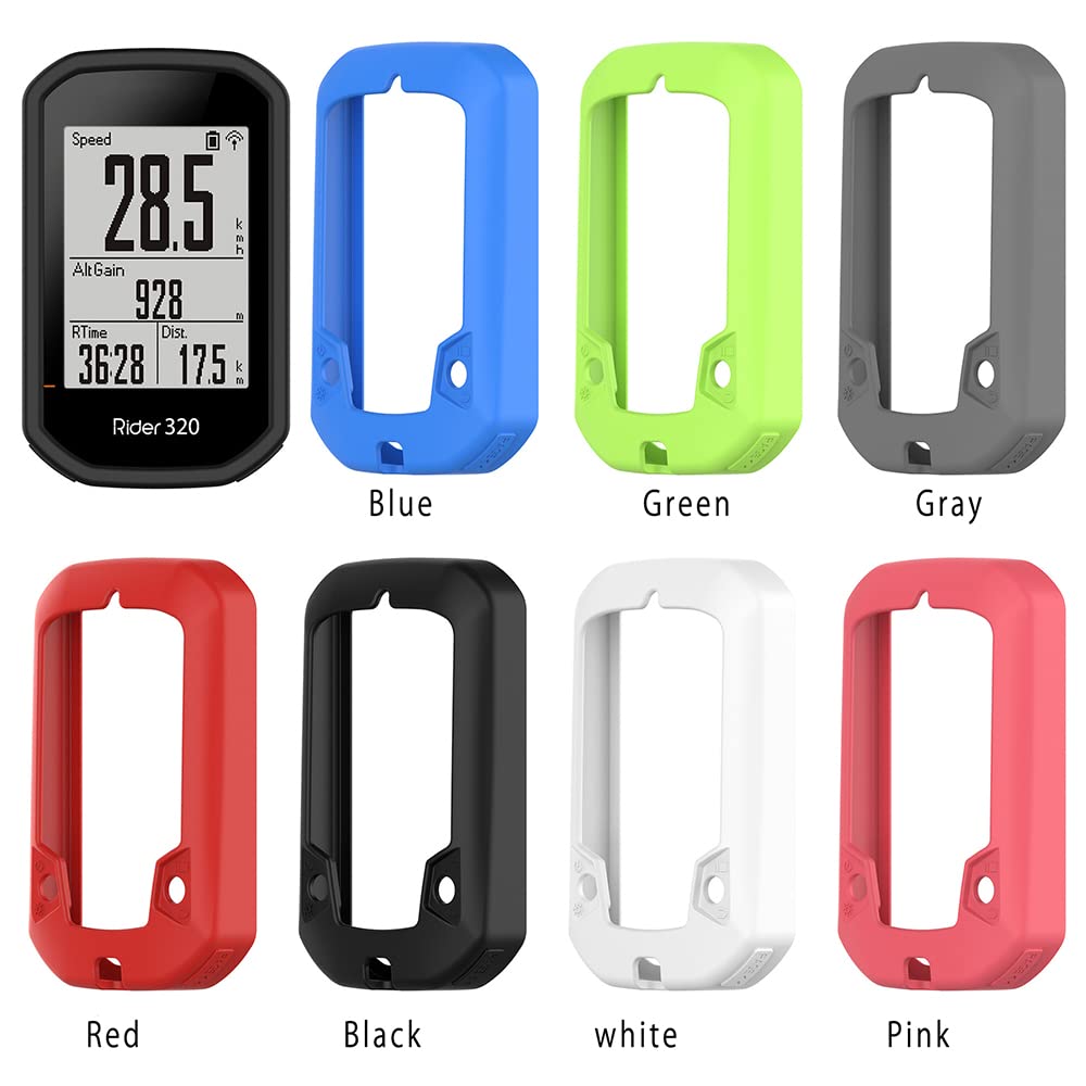 Voikoli Case for Bryton Rider 430/420/320 Soft Silicone Protective Cover Case for Bryton Rider 430/420/320 GPS Cycling Accessories (Red)