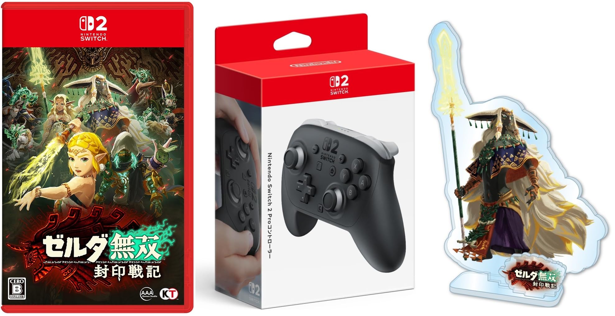 

Zelda Хроники Запретного Моря Switch 2 Nintendo Switch 2 Pro Контроллер Бонусная Акриловая Подставка в Комплекте Musou - & [Оригинальный Nintendo] (Рауль)