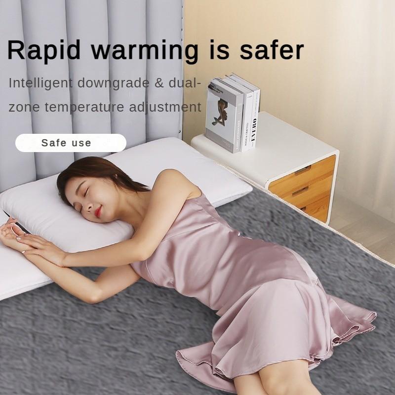 100W Intelligent Timed Dual Control Thickened Student Dormitory Heating Quilt Household  Temperature Regulating Blanket Electric Blanket
