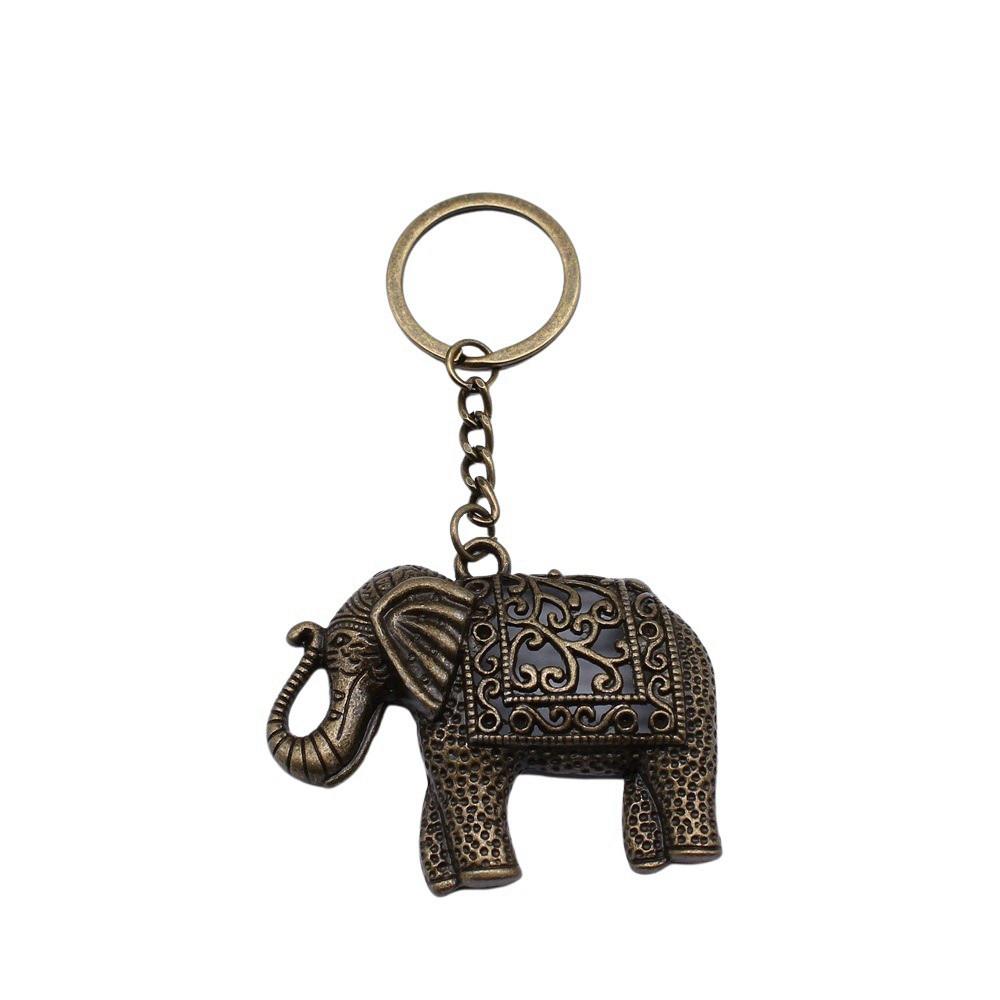 Pendants Elephant Charm Keychain Animal Theme Key Ring 28mm
