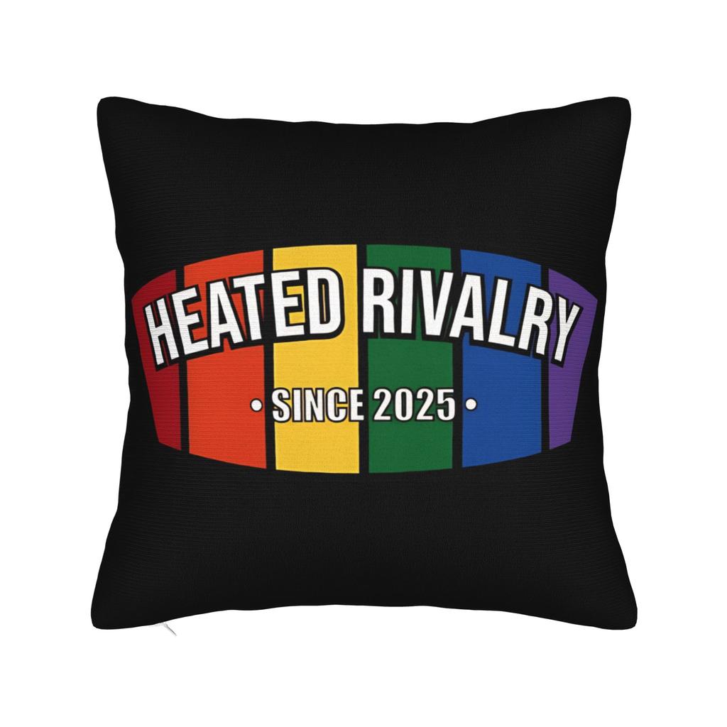 Heated Rivalry 21 Square Pillow Covers Polyester Car Cushion Case Cool Decor Pillowcase 45*45