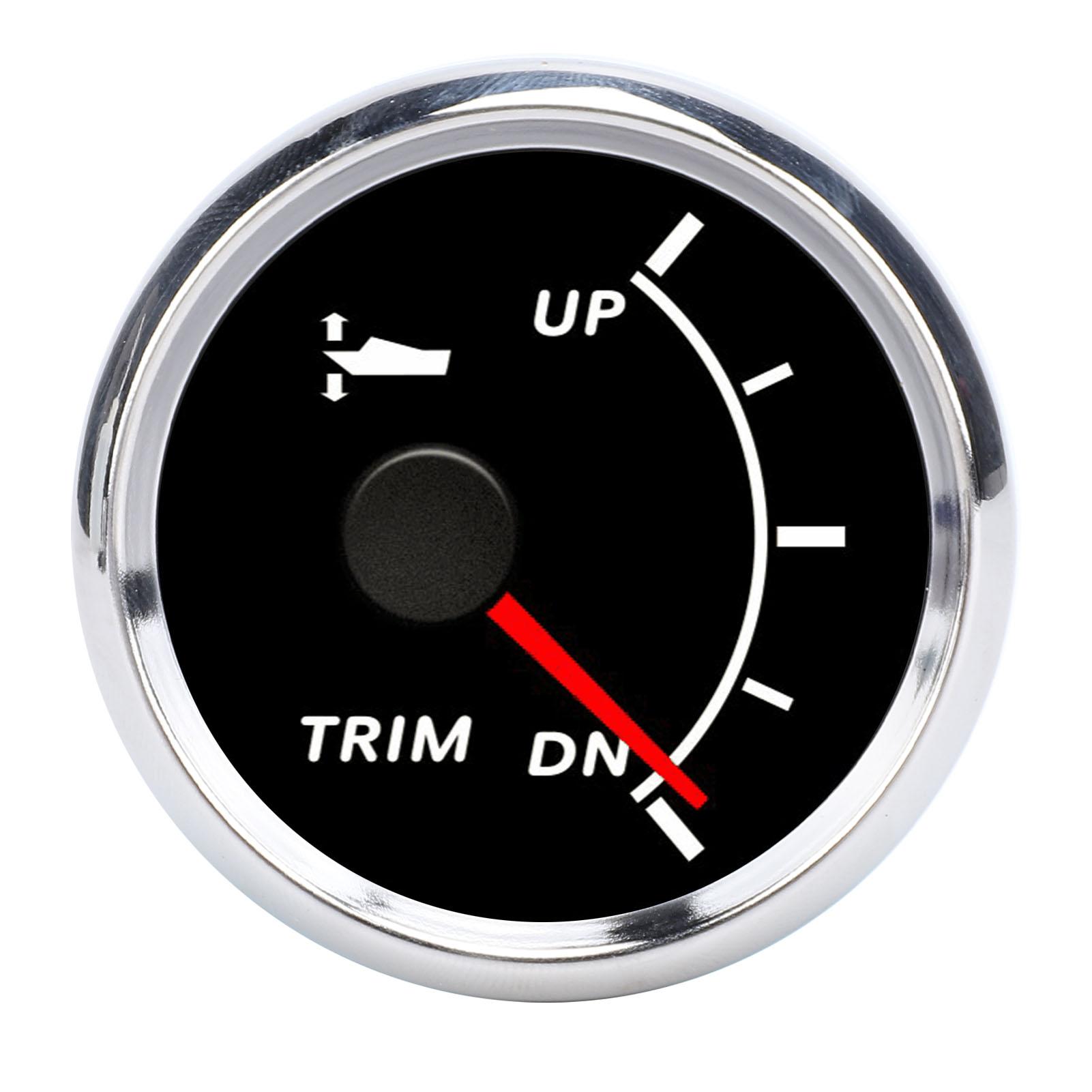 

52mm Boat Trim Gauge Pointer Display UP to DN Accurate IP67 Waterproof for Yachts Fishing Boats