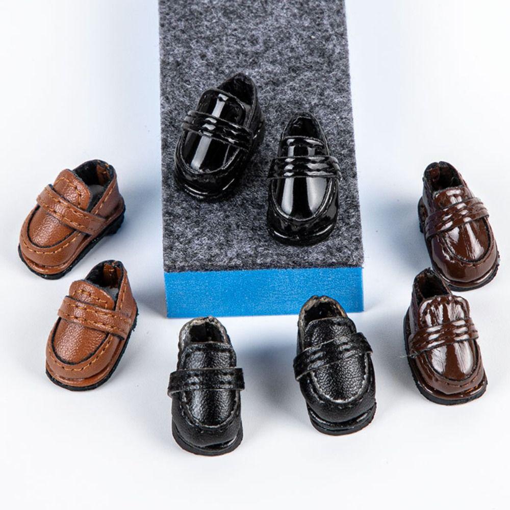 1 Pair JK Obitsu 11 Doll Leather Shoes Japanese Style 1/12 Bjd Casual Shoes  Molly