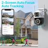Dual Lens 360º Wifi Camera IP66 Security Protection 8MP 4K Wireless Outdoor Human Detection ICSEE Video Surveillance PTZ Camera