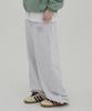 WAIKEI Logo Embroidered Sweatpants Melange White