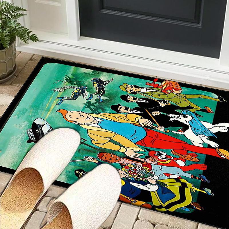 Adventure In The City Office Rug Chair Mat, Game Carpet, Suitable for Front Door, Bedroom, Living Room, Desk, Holiday Gift