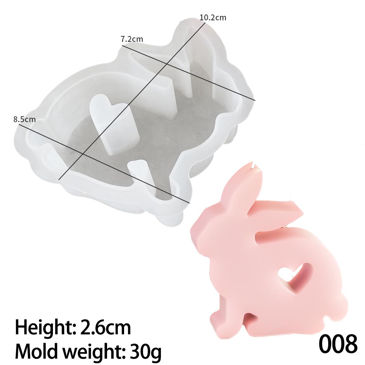 

Пасхальный милый кролик свеча силиконовая форма гипсовая автомобильная благовония расширяющаяся гипсовая декоративная форма формы для ароматерапии свечи