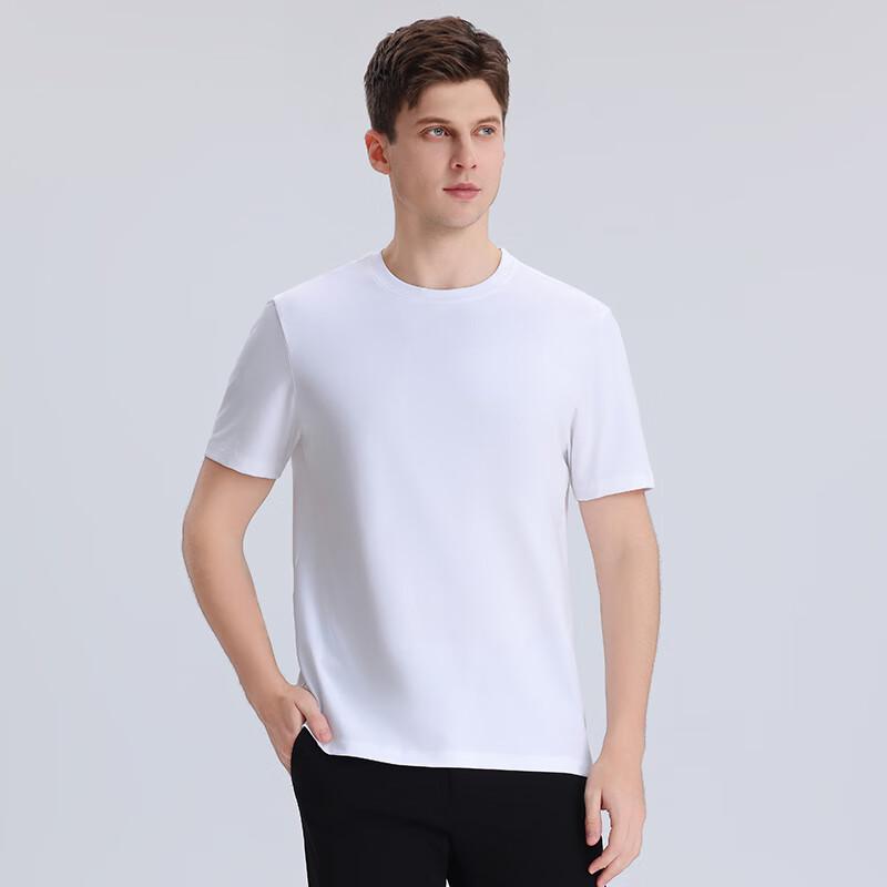 Fengmao Men's Short Sleeve Mercerized Cotton T-shirt