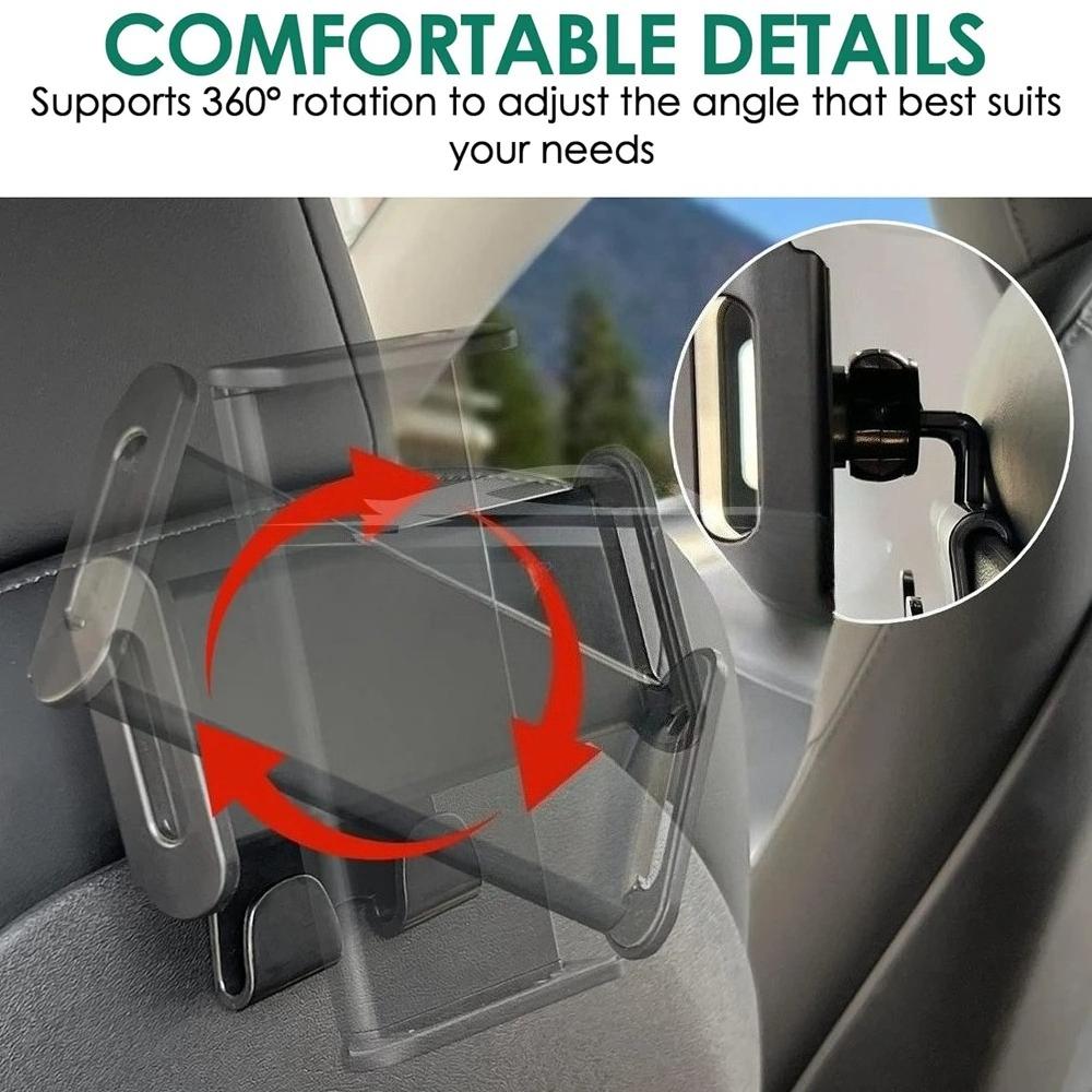 Tesla Car Headrest Tablet Holder Phone Mount Back Seat Entertainment Accessories Adjustable Universal Fit Easy Install